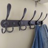 Dseap Coat Rack Wall Mounted - 5 Tri Hooks, Heavy