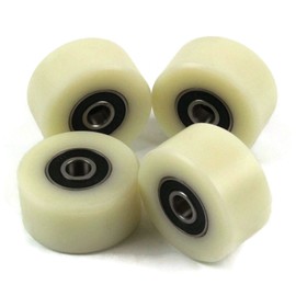 Smart Machines 4 x Nylon Polyamide Wheels Diameter 40mm Width 20mm 8mm Bearings Precision Made in EU