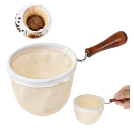 1 Pack Coffee Sock Filter, Colador De Cafe Reusable Cotton