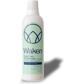 Waken, Spearmint, 500ml Mouthwash for Fresh Breath, Spearmint, 100% Natural Flavours, Alcohol Free, with Added Fluoride, No Artificial Colours or Flavourings, Vegan, Sustainable & Award Winning