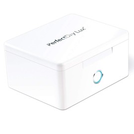 PerfectDry LUX | World's Fastest Hearing Aid Dryer, Dehumidifier Accessory | UV-C Ultraviolet Light Box Kit | Removes Sweat & Moisture from Hearing Aids, Wireless Earbuds, Ear Amplifiers