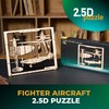 Ugears Fighters Aircraft 2.5D Puzzle 70196 Fighter Aircraft 2.5D Puzzle