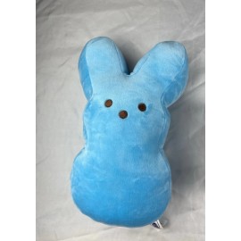 Just Born Peeps Blue Bunny Plush 6" Stuffed Animal NEW WITH TAGS