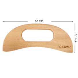 Goodtar Wooden Cellulite Massager, Body Guasha Tool Wooden Guasha Tool for Body Guasha Wood Stick Massage Tool Lymphatic Drainage Body Muscle Relaxing- Wood Therapy Release Back Legs Shoulder Pain
