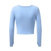 OThread & Co. Women's Long Sleeve Crop Top Comfy Thumb