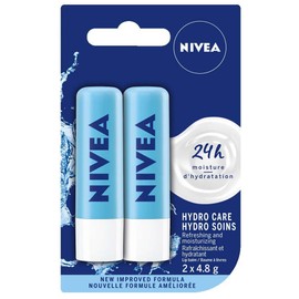 NIVEA Hydro Care Lip Balm Sticks, Duo Pack, 2 x 4.8g {Imported from Canada}