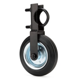 6" Fence Gate Wheels for Metal Tube Gate Driveway Gate Fence Wheels for Gates Farm Gate Wheel Swing Gate Fence Support Wheel 1-5/8" Thru 2" Gate Frames, Black