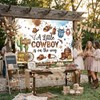 Cowboy Baby Shower Backdrop 7x5ft, A Little Cowboy is on