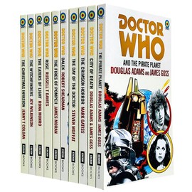 Doctor Who: Target 10 Books Collection Set (The Pirate Planet, City of Death, Crimson Horror, Day of the Doctor, Dalek, Fires of Pompeii, Rose, Eaters of Light, Witchfinders, Christmas Invasion)