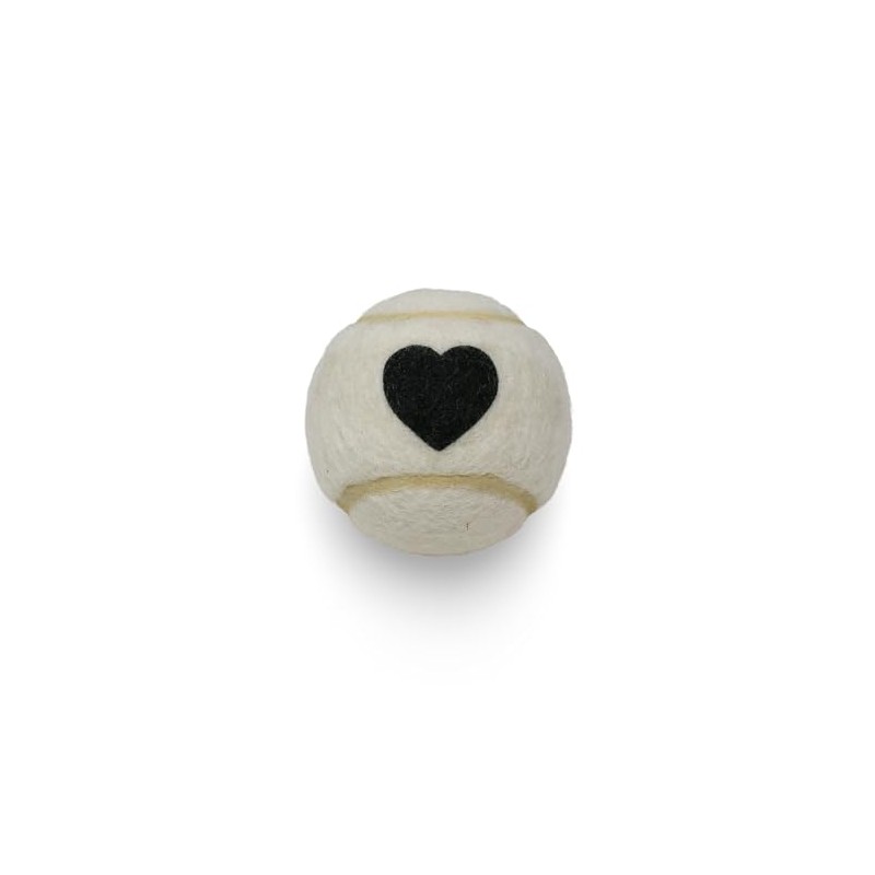 PRICE 1 x 4 HEART MOTIF Tennis Balls (White)