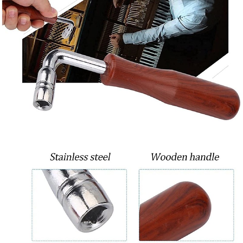Piano Tuning Kit, Professional Piano Tuning Kit of 8Pcs, Tuning