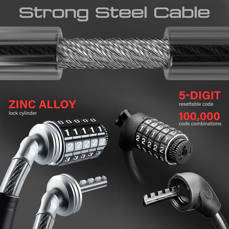 SEWAY Scooter Lock Cable for Xiaomi Mijia M365 ES Series,