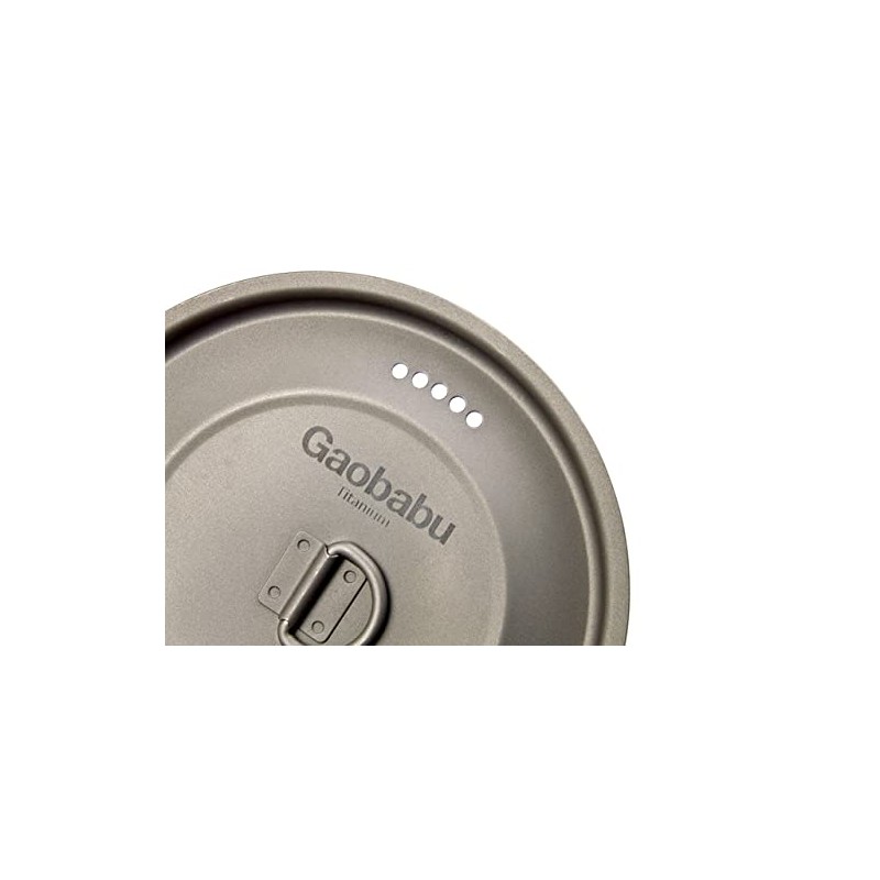 Gaobabu SOLO1100 Titanium Pot (with Lid and Thick Mesh Bag),
