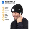 Wmcaps Fleece Lined Bluetooth LED Beanie, Winter Warm Hat with