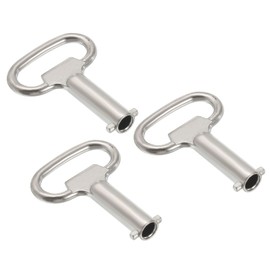 PATIKIL 13.5x6mm Socket Spanner Key, 3 Pack Electrical Cabinet Gas Water Meter Key for Elevator Lift Door Panel Lock, Silver