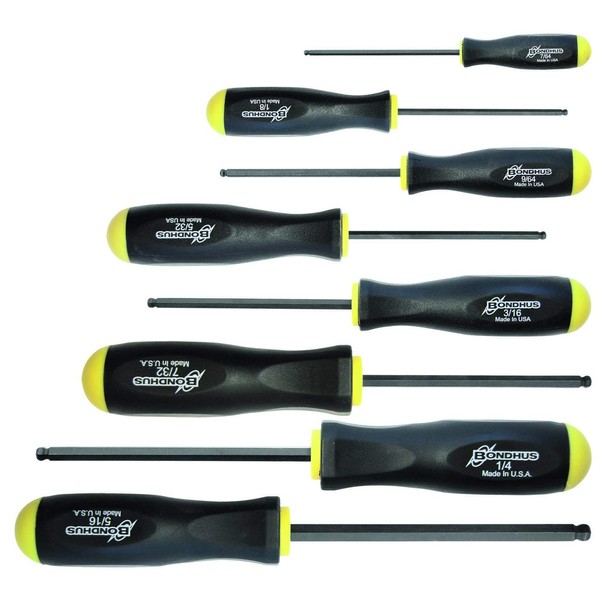Bondhus (bondasu) Ball Point Drivers Set 8 Pairs, Type BSX8