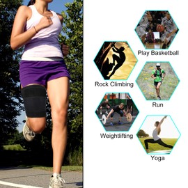 supregear Thigh Brace, Thigh Support, Adjustable Thigh Compression Non-Slip for Hamstring, Quad, Groin Area, Muscle Fibre Tear, Cramps Groin, Women Men