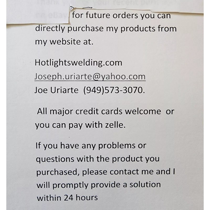 HOTLIGHTS ARCCAPTAIN TIG 200P ACDC AMPERAGE CONTROLLER TIG-GER