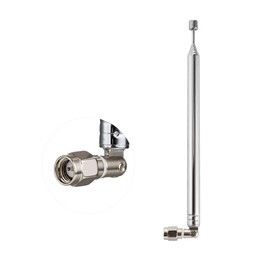 POBADY 8 Sections Telescopic Antenna SMA Male Connector Radio Replacement Antenna 73.5cm/28.9IN for TV AM FM Radio Stereo Receiver