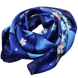 FAIRYGATE Seidentuch Damen Seide Seidenschal Bandana Halstuch Kopftuch Vierecktuch Schal Tuch Geschenk für Frauen DA2114