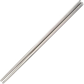 Fukui Craft Stainless Steel Metal Chopsticks, Made in Korea, 18-10 Stainless Steel, Hollow Chopsticks, 9.1 inches (23 cm)
