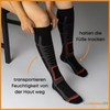 2 Pairs of Ski Socks Men's & Women's Ski Knee