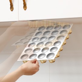 Tioncy Under Cabinet Coffee Pods Holder, 13" x 9" Space-saving Coffee Holder Under Counter Organizer Storage for Small Spaces Counter Bar Accessories(White,24 Pods)