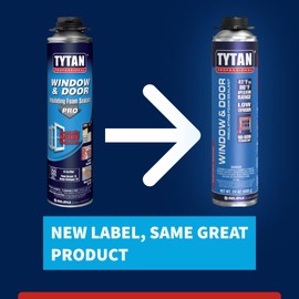 Window & Door Insulating Foam Sealant with No-Bow Technology, High R-Value for Superior Insulation, Water-Resistant, Low Expansion, Eco-Friendly, AAMA & UL Verified (1x24 oz)