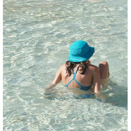 Swimlids Funky Bucket Hats for Men, Women, Kids & Baby - UPF 50+ Sun Protection Boonie Hats - Nylon & Spandex, Peach, Large