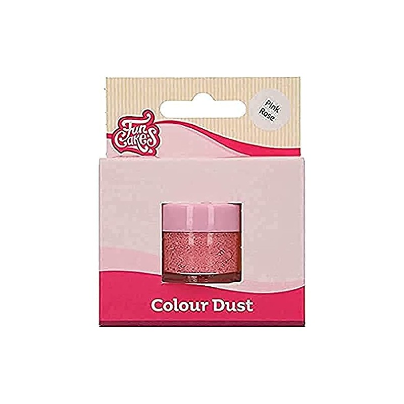 FunCakes Color Dust Pink Rose: Farbpulver für Lebensmittel, für die