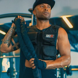 MiR Short Weighted Vest With Zipper Option 20lbs - 60lbs (With Zipper - 20lbs)