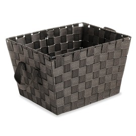 Whitmor Woven Strap Small Tote Espresso