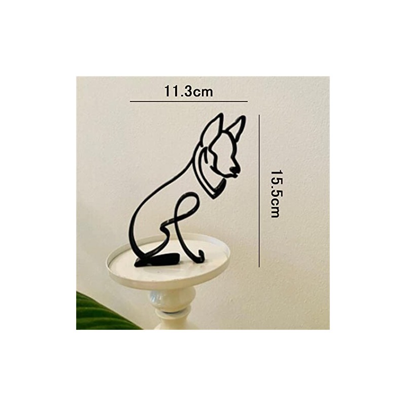 WOWTAC Figurine, Interior, Stylish, Miscellaneous Goods, Korean DOG ART Wire