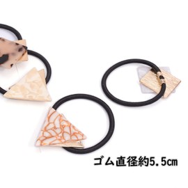 BIANHUAN Women's Hair Elastics, Hair Accessories, Square Motif, 4-Piece Set, Gold, Natural, All Seasons, Daily Use, Casual, Office, Women's, Cute, Gift, Gift