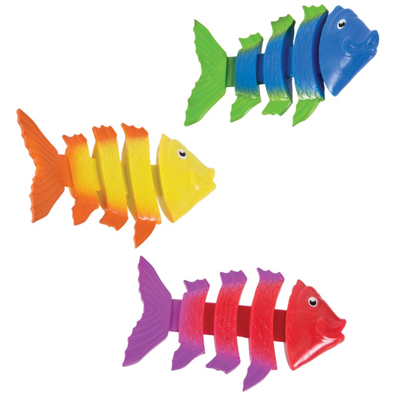 SwimWays Fish Styx Kids Fish-Shaped Pool Diving Toys (3 Pack),