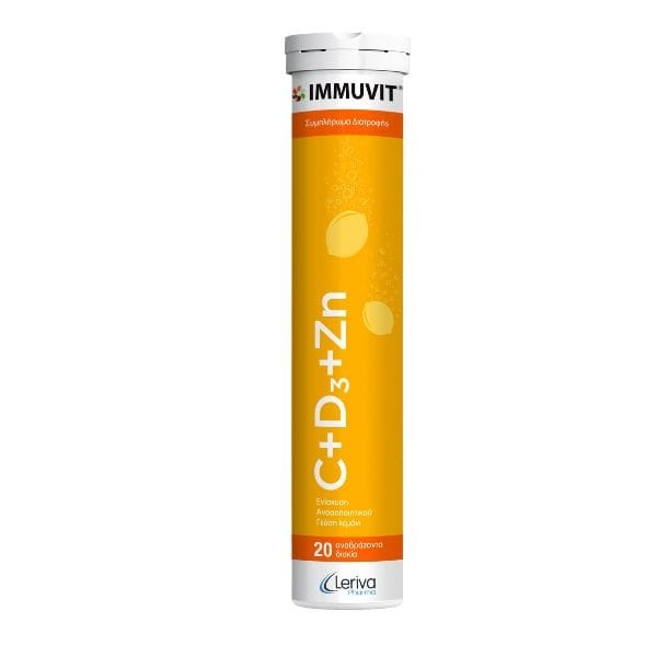 Leriva Immuvit C + D3 + Zn Dietary Supplement for