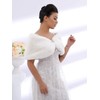 Aukmla Wedding Party Fur Wraps and Shawls Bridal Fur Stole
