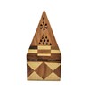 Temple Incense Cone Burner - Jointed Wood