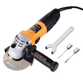 Hoteche 650W Angle Grinder, 115mm Grinder with 11000rpm, Yellow, Color Box Packaging