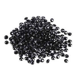 1000pcs/bag 4.5mm Acrylic Beads Clear Crystal Acrylic Beads Diamond Acrylic for Wedding Shower Vase Beads DIY Decorations (Black)
