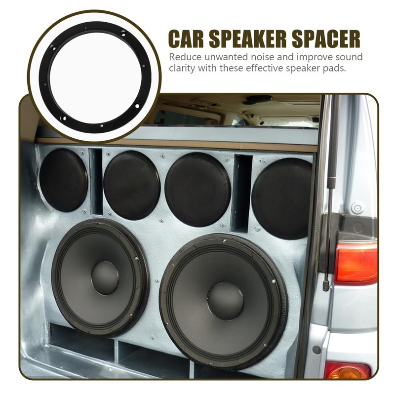BUGUUYO 1 Pair Car Speaker Spacer Ring Plastic Speaker Adapter