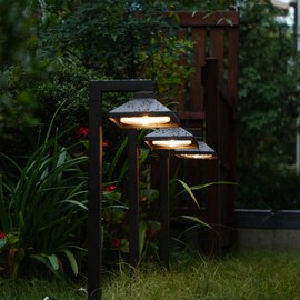 GOODSMANN 2PCS Metal Ground Spike Stake Male Thread Replacement 3/4-14NPSM for Low Voltage Landscape Lights Compatible with GOODSMANN Lights 9920-4820-02