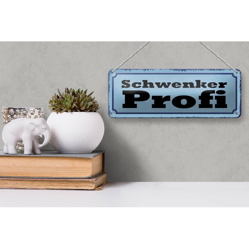 FEMER Tin Sign with Slogan 27 x 10 cm Swivel