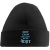 Hippowarehouse Keep Calm and Don't Be an Idjit Embroidered Beanie