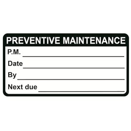 Small Preventive Maintenance Stickers,1x2inch 200pcs Preventive Maintenance Waterproof Stickers for Equipment, Easy to Remove