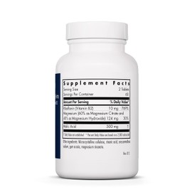 Allergy Research Group - Magnesium Malate Forte - with Riboflavin - Energy Support - 120 Vegetarian Tablets