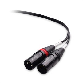 Senor Cable 3.5mm 1/8 Inch TRS to 2 XLR Cable, Male to Male Aux to Dual XLR Breakout Cable - (6 Feet)