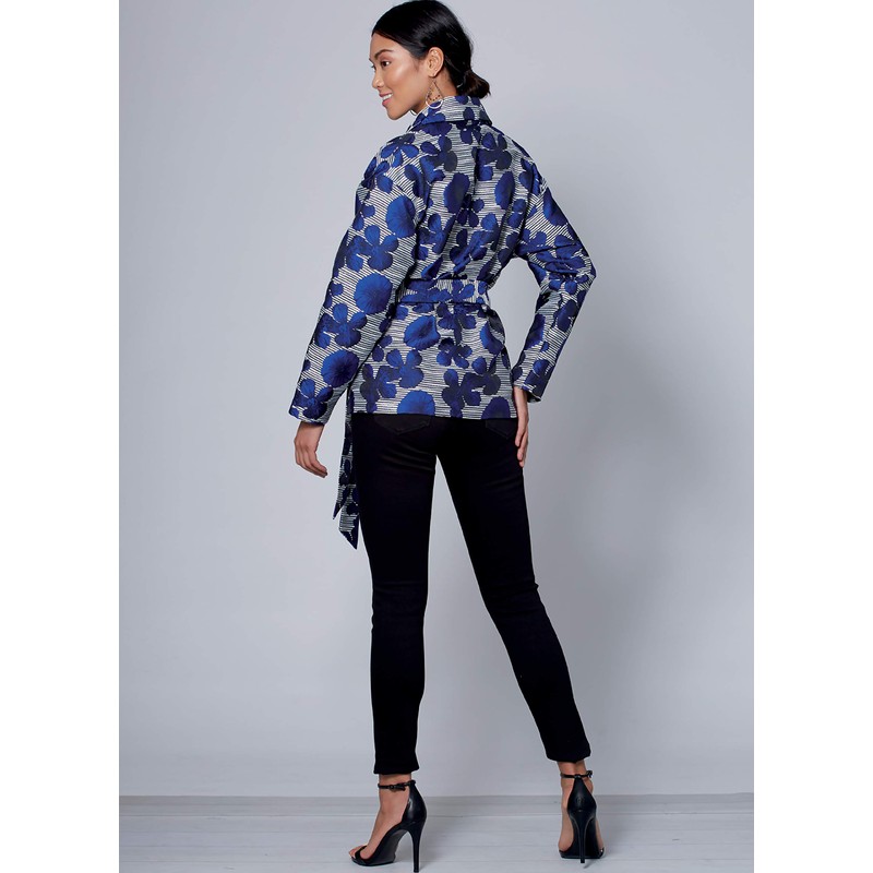 McCall Pattern Women's Loose Fit Belted Jacket, Sizes 4-14 Sewing