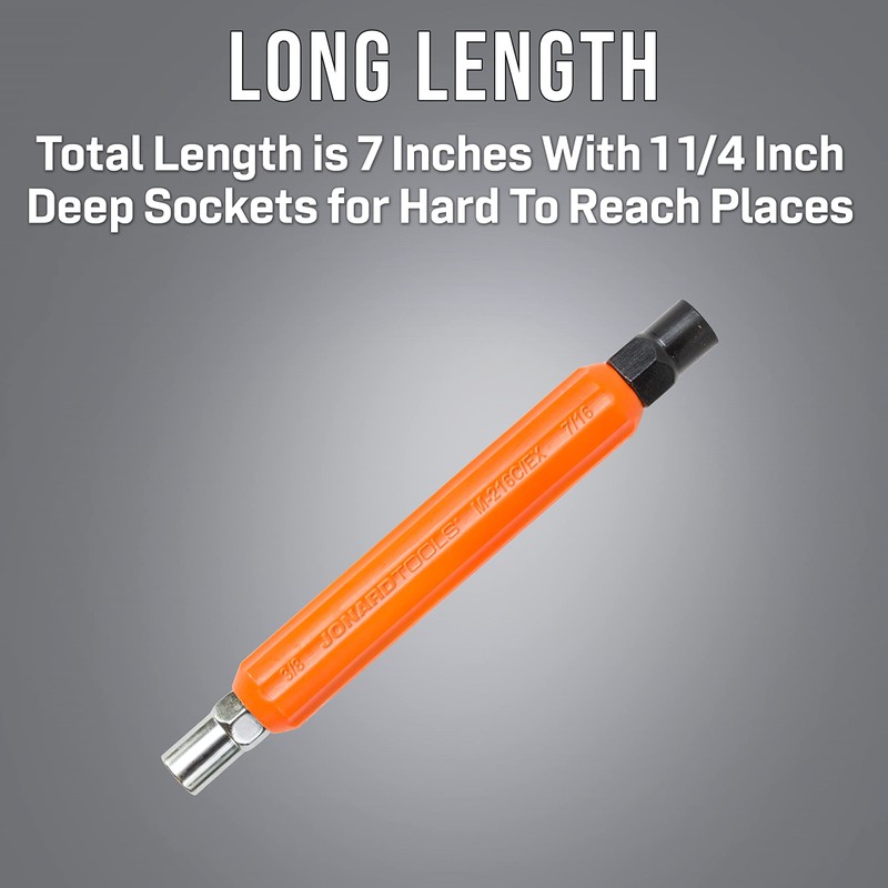 Jonard Tools M-216C/EX, Impact Resistant Hex Can Wrench with 7/16"