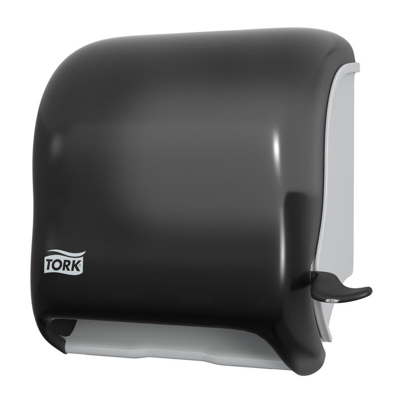 Tork Paper Hand Towel Roll Lever Dispenser Smoke H21, High-Capacity,